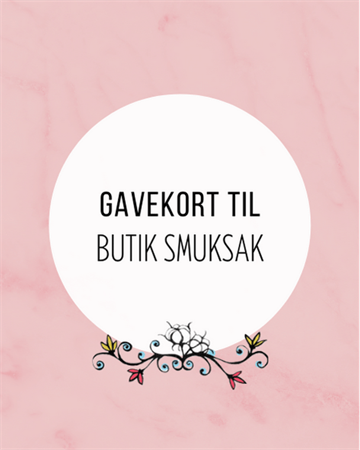 Gavekort til Butik Smuksak - Værdi 200kr